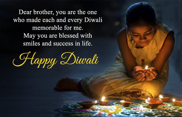 Best Diwali Greeting to Brother in English
