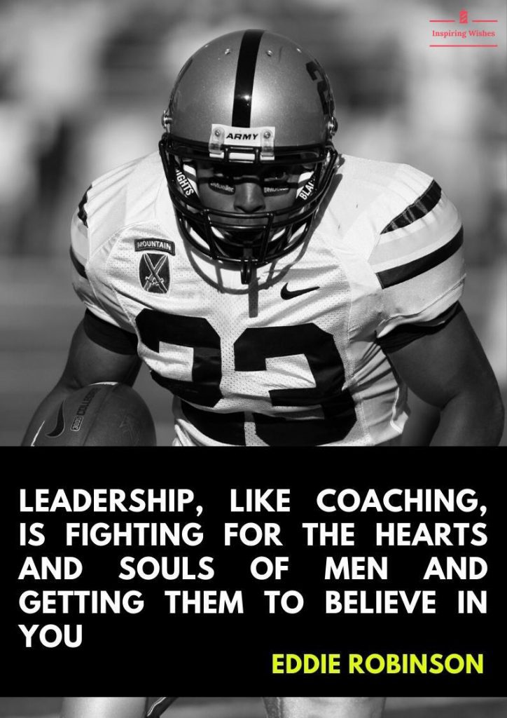 Eddie Robinson - Inspiring Words for Leadership in Sports