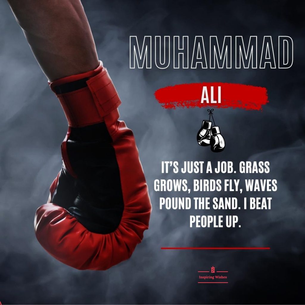 Muhammad Ali - Inspirational Quotes from Sports athlete legends